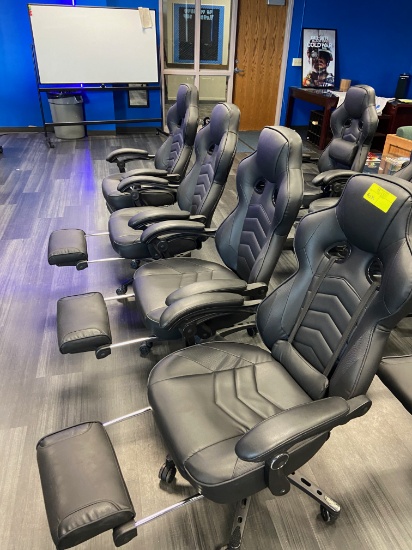 Loc: 11, eSports. Ergonomic Gaming/Office Chair with pop out leg rest, Make Respawn Products, RSP-11