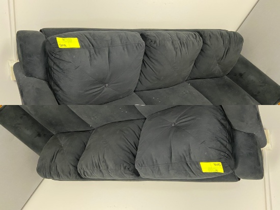 Loc: 11, eSports. Couch - Black 3 Seater. This lot is located at: 417 Quincy St, Hancock, MI 49930.