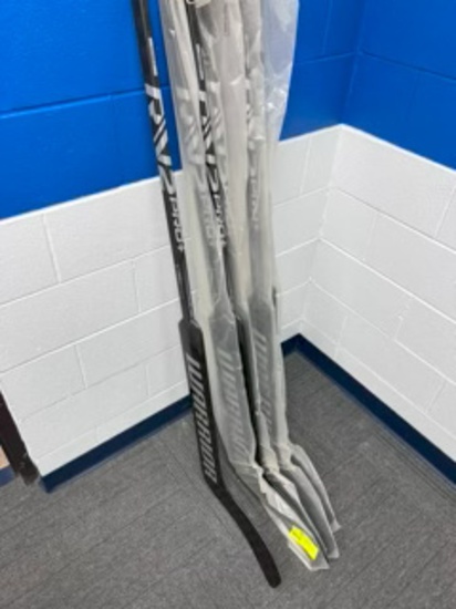 Loc: 2, Seminar A. Warrior RVT Pro Plus W33 Round 25" - Left Handed Goalie Sticks. This lot is locat