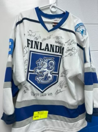 Loc: 2, Seminar A. Signed Hockey Jersey - Number 9. This lot is located at: 535 Summit St Hancock, M