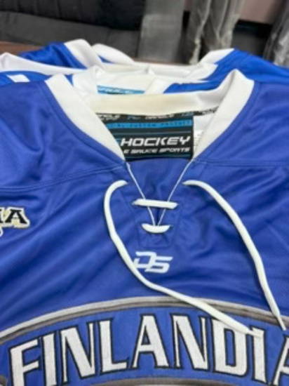 Loc: 2, Seminar A. DS Hockey Jerseys - Numbers 7, 33, 1, 37, 10, 11, 24, 31. This lot is located at:
