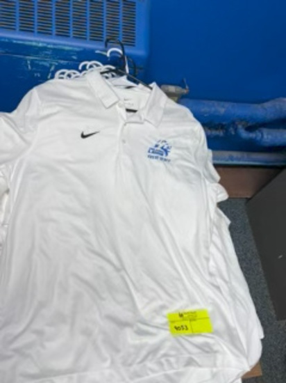 Loc: 2. White Nike Dri Fit Finlandia Polo Shirts - Various Sizes. This lot is located at: 535 Summit