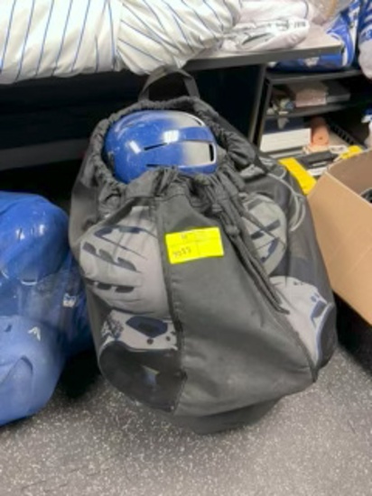 Loc: 2. Sack of Softball/Baseball Helmets Lot - Various Sizes QTY 12. This lot is located at: 535 Su