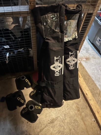 Loc: 2, 105. 2 Portable soccer nets & field cones. This lot is located at: 535 Summit St Hancock, MI