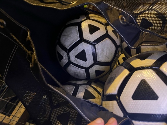Loc: 2, 105. Bag of soccer balls. This lot is located at: 535 Summit St Hancock, MI 49930