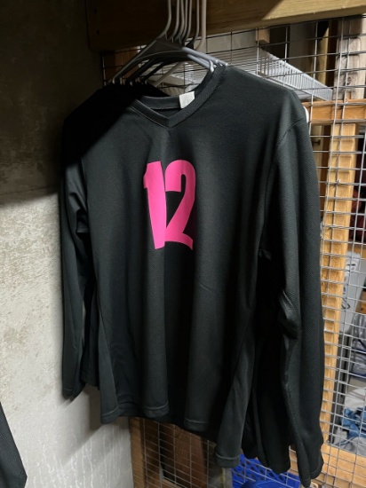 Loc: 2, 105. 6 Black & Pink Finlandia University Volleyball jerseys. This lot is located at: 535 Sum