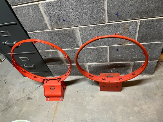 Loc: 2, 105. 2 Garde sports Basketball hoops, no net. This lot is located at: 535 Summit St Hancock,