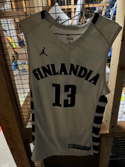 Loc: 2, 105. 17 Finlandia University Women's Basketball jerseys, Jordan brand. This lot is located a