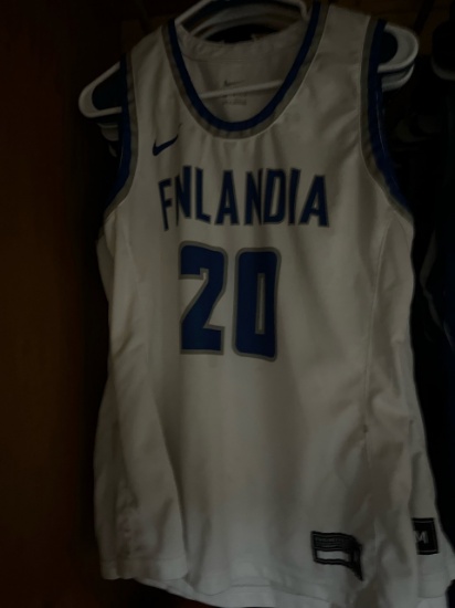 Loc: 2, 105. 11 White Nike Finlandia University Women's Basketball Jerseys, Numbers, 20, 22, 4, 11,
