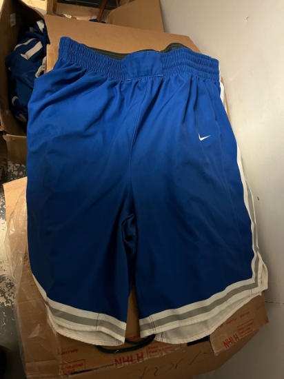 Loc: 2, 105. Box of Finlandia University Men's Basketball shorts. This lot is located at: 535 Summit