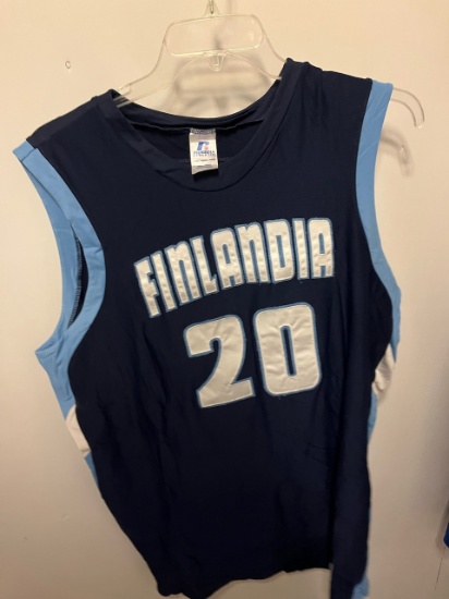 Loc: 2, 105. 11 Dark Blue Finlandia University Men's Basketball jerseys. This lot is located at: 535