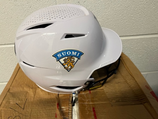Loc: 2, 105. Suomi / Finlandia Evoshield Softball Helmet Intermediate size. This lot is located at: