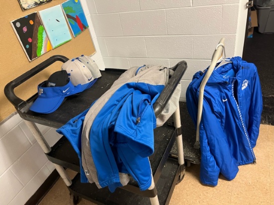 Loc: 2, 105. 3 Women's Finlandia Softball lightweight jackets, 3 Nike Stormfit Finlandia softball Bl