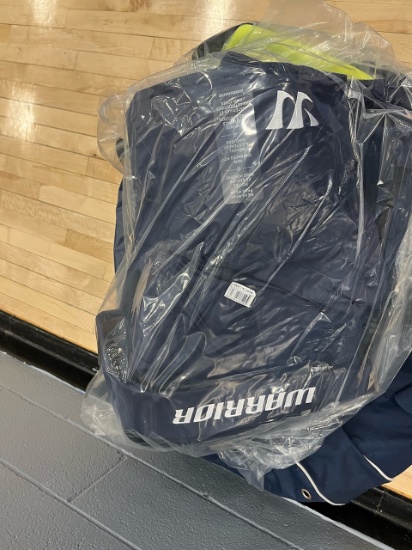 Loc: 2, Court. 4 Pairs of New Warrior brand hockey pant pads with bag. This lot is located at: 535 S