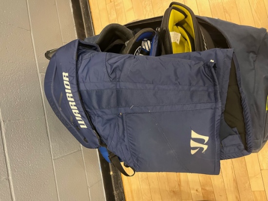 Loc: 2, Court. 4 Used Hockey Pant pads with bag. This lot is located at: 535 Summit St Hancock, MI 4