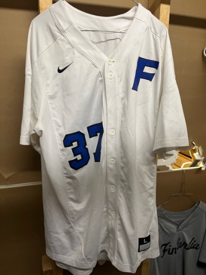 Loc: 2, Court. Lot of 20+ White Finlandia University Baseball Jerseys. This lot is located at: 535 S