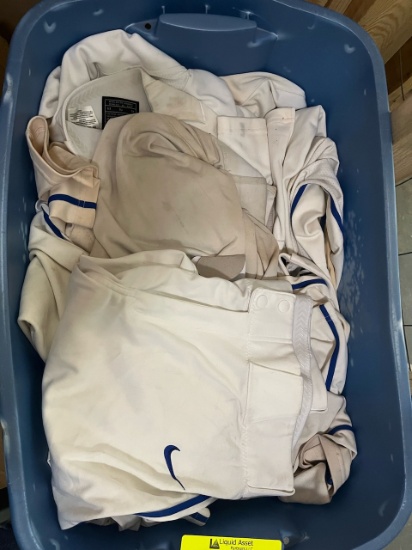 Loc: 2, Court. Lot of assorted White used Baseball pants. This lot is located at: 535 Summit St Hanc