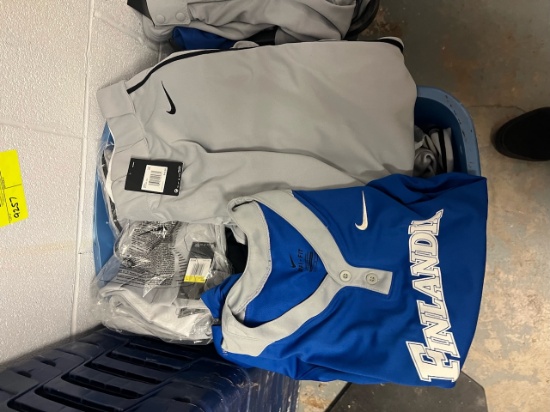 Loc: 2, Court. Lot of assorted used Baseball pants & baseball jerseys. This lot is located at: 535 S