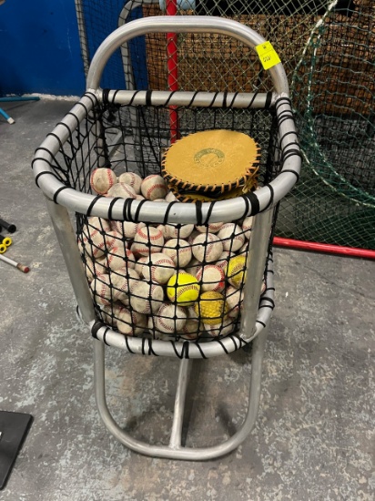 Loc: 2, Court. Used baseballs and rolling cart. This lot is located at: 535 Summit St Hancock, MI 49