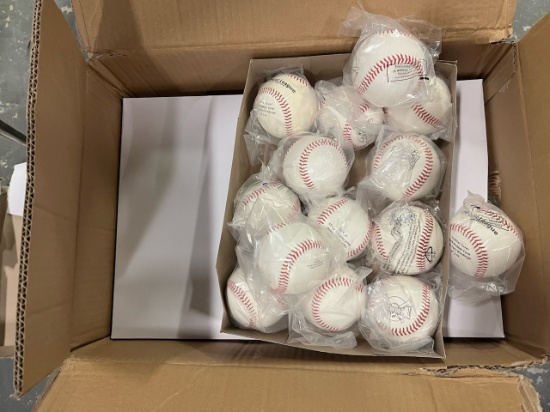 Loc: 2, Court. Box of new baseballs, approx. 100. This lot is located at: 535 Summit St Hancock, MI