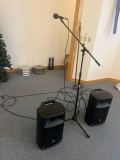 Loc: 6. Portable PA System Yamaha Stagepas 100 (2) Speakers and (1) Microphone. This lot is located