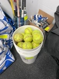 Loc: 2. Tall Bucket of Softball balls. This lot is located at: 535 Summit St Hancock, MI 49930