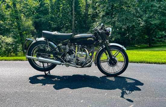 1950 Vincent Rapide Matching Engine & Frame Numbers, Matching Case Numbers, All Original Factory Doc