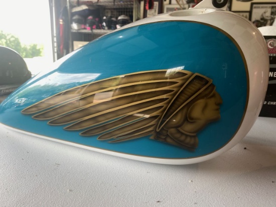 Indian Motorcycle Gas Tank Display was Displayed in Indian Factory CEOâ€™s office
