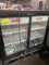 Rec -  4ft Beverage Cooler (brand: TRUE). Model GDM-41C-48. Note: Bottom grate is damaged