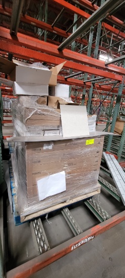 19-37-02 -  Pallet of Flooring & Lighting- Armstrong Flooring Tiles 12"squares 13 boxes with 45 tile