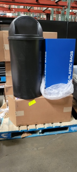 19-50-07 -  Trash Can and 4- Recycle Bins (new in boxes)