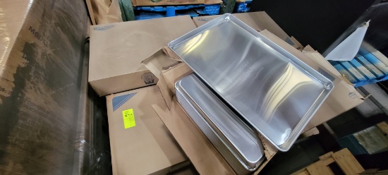 19-46-07 -  Sheet Pans 12 pans per case 8 cases 96 Total pans (new in boxes)