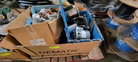 19-38-05 -  Pallet of Plumbing Supplies and 1/3-1/2hp motors