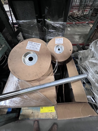 18-38-06 -  GayLord of Various Ester Pur Flex Tubing and Conveyor Rollers. Ester Pur Flex 90PUR Turi