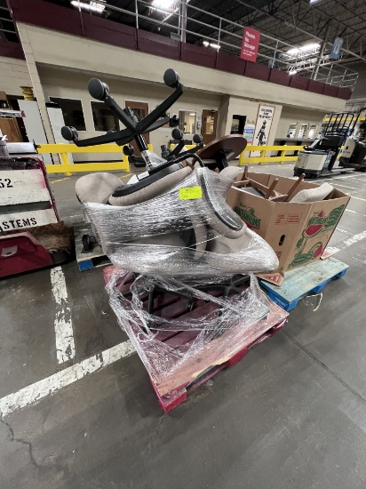 PBA -  5 Wheeled Beige Office Chairs, Model # H5901.H.COMP22.T (Located by Penalty Box Area)