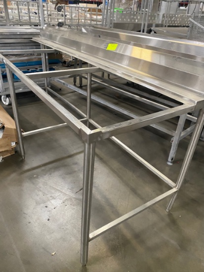 Rec -  8ft Stainless Steel Preparation Table (without cutting boards)