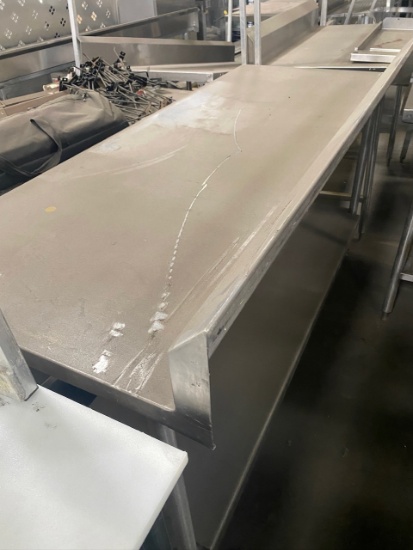 Rec -  6ft Stainless Steel Preparation Table (with top shelf, but not attached)