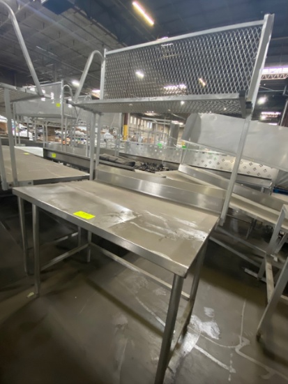 Rec -  4ft Stainless Steel Preparation Table (with top shelf)
