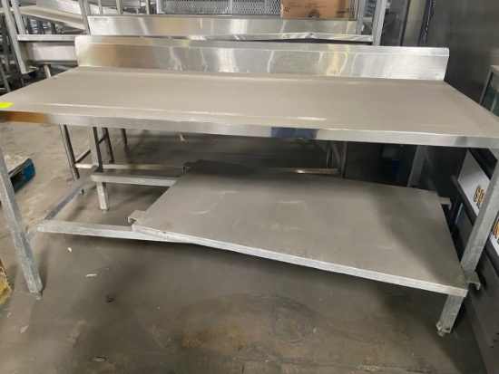 Rec -  6ft Stainless Steel Preparation Table (with additional shelf)