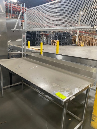 Rec -  6ft Stainless Steel Preparation Table (with top shelf)