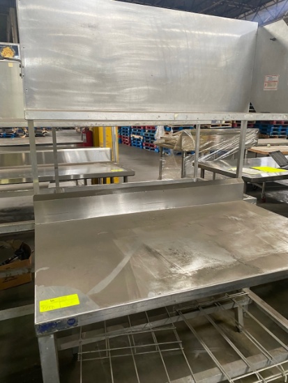 Rec -  4ft Stainless Steel Preparation Table (with top shelf)