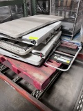 17-35-06 -  Lot of 7 Assorted Sizes Plastic Folding Tables(3 X 4ft long and 4X 6ft long), and 1 Smal