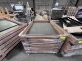 BW26 -  Wooden Produce Display Cart with Wheels - Contents Not Included