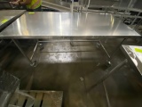 Rec -  6ft Stainless Steel Preparation Table on casters