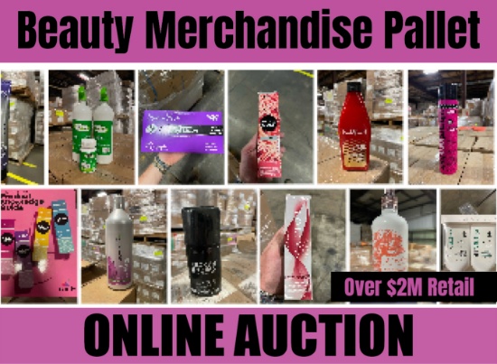 Beauty Merchandise Pallet Auction -Over $2M Retail