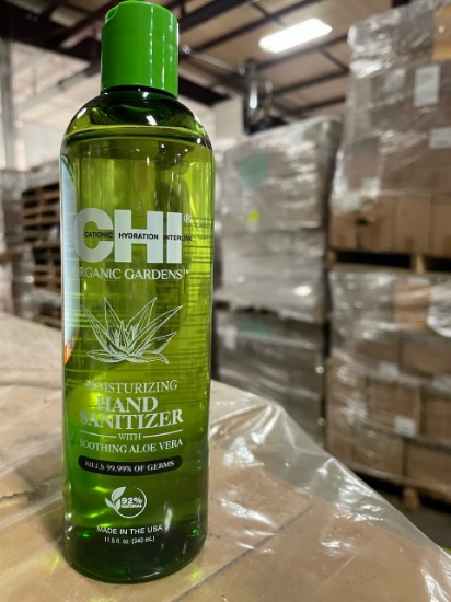 Chi Hand Sanitizer, 11.5 fl oz bottles. SKU 193268, approx. . 1300 (Approx. Total Retail Value- $193