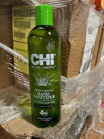 Chi Hand Sanitizer, 11.5 fl oz bottles. SKU 193268, approx. . 1600 (Approx. Total Retail Value- $238
