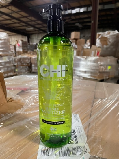 Chi Hand Sanitizer, 26 fl oz bottles with pump. SKU 193391, approx. 672.  (Approx. Total Retail Valu