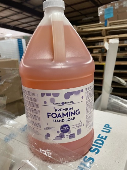Premium Foaming Hand Soap Gallon bottles, Approx. 76 bottles (Approx. Total Retail Value- $4798)