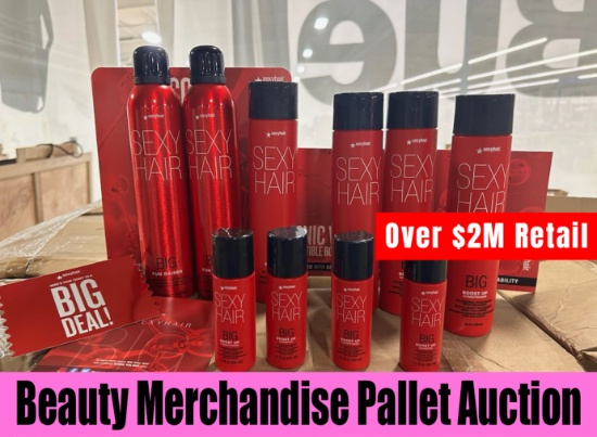 Beauty Merchandise Pallet Auction $2.4M+ Retail
